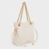 2025-L6-CK2-80151536-09-3 Túi đeo chéo Arya Braided-Strap Double-Handle - Kem